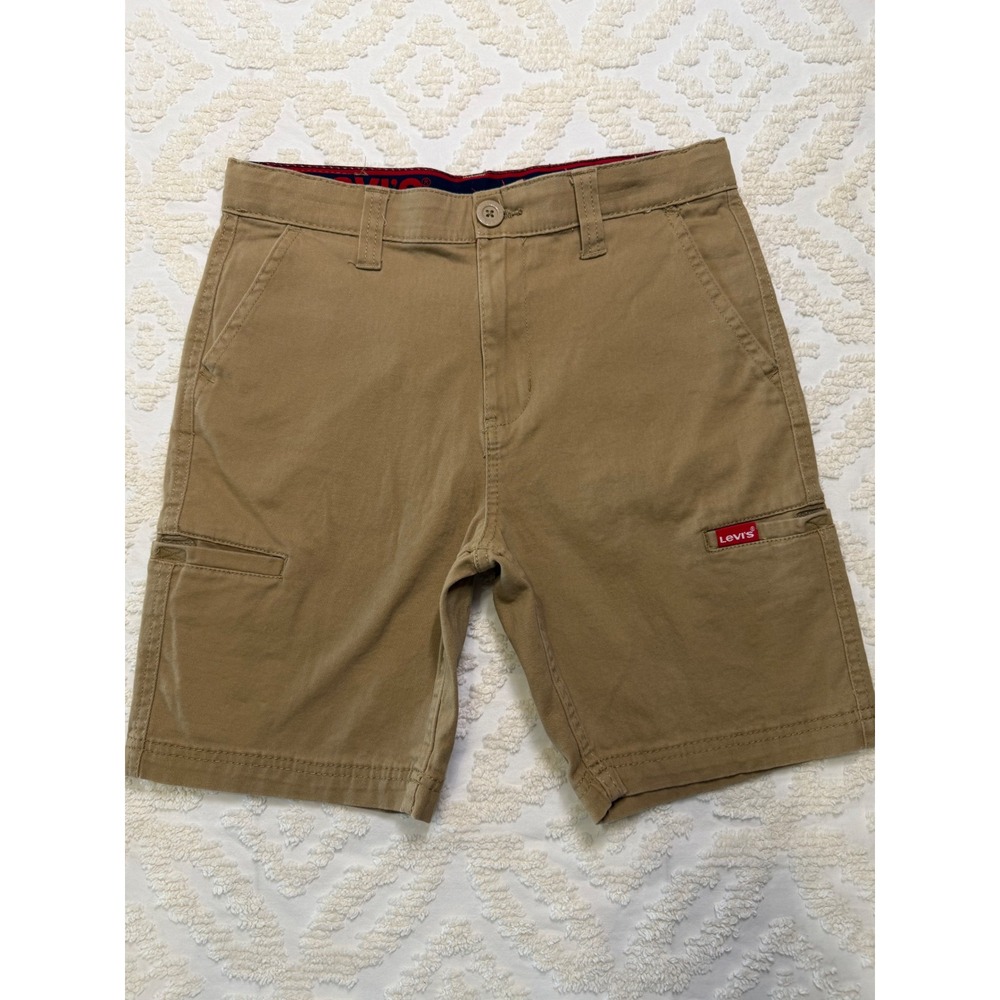 Levis Cargo D307-Y16 Utility Shorts Khaki Tan Size 14 Boys Kids Gorpcore Skater
